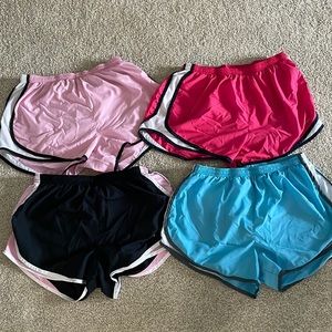 Lot of 4 size large nike running shorts
